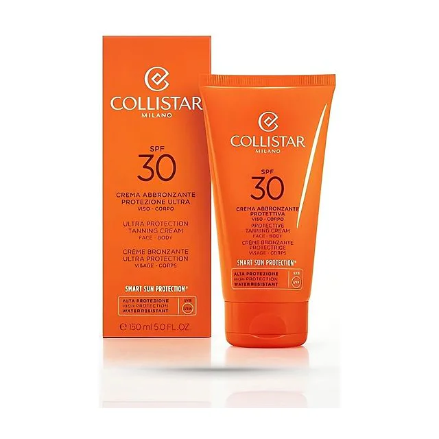 Collistar - Ultra Protection Tanning Cream Spf30 Интенсивный солнцезащитный крем для загара для лица и тела 150 мл Collistar Ultra Protection купить